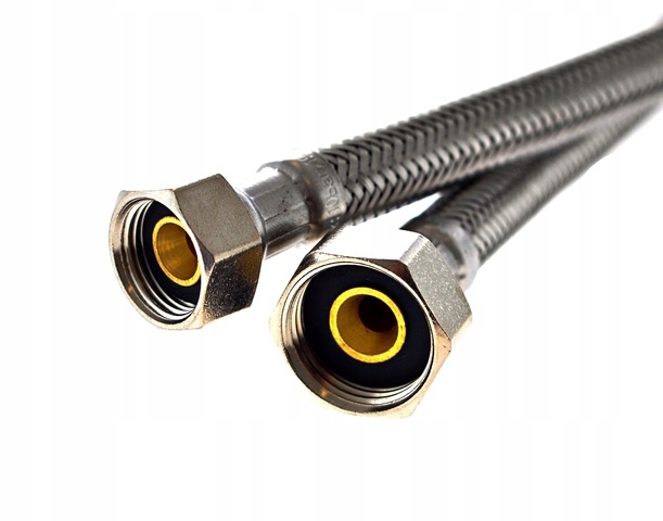 Wąż Wężyk w oplocie stalowym 3/8x1/2 cala x 30 cm