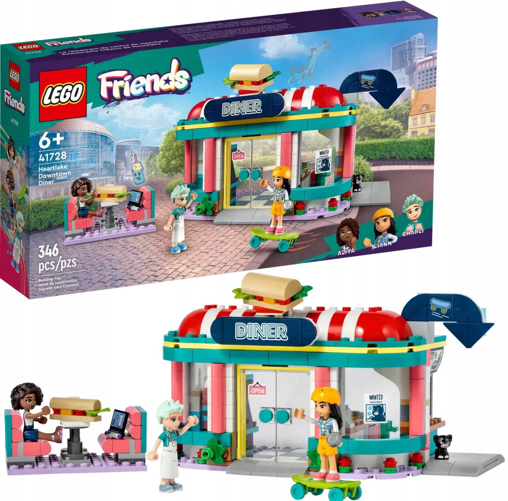 Lego Friends Bar v centru města Heartlake 41728