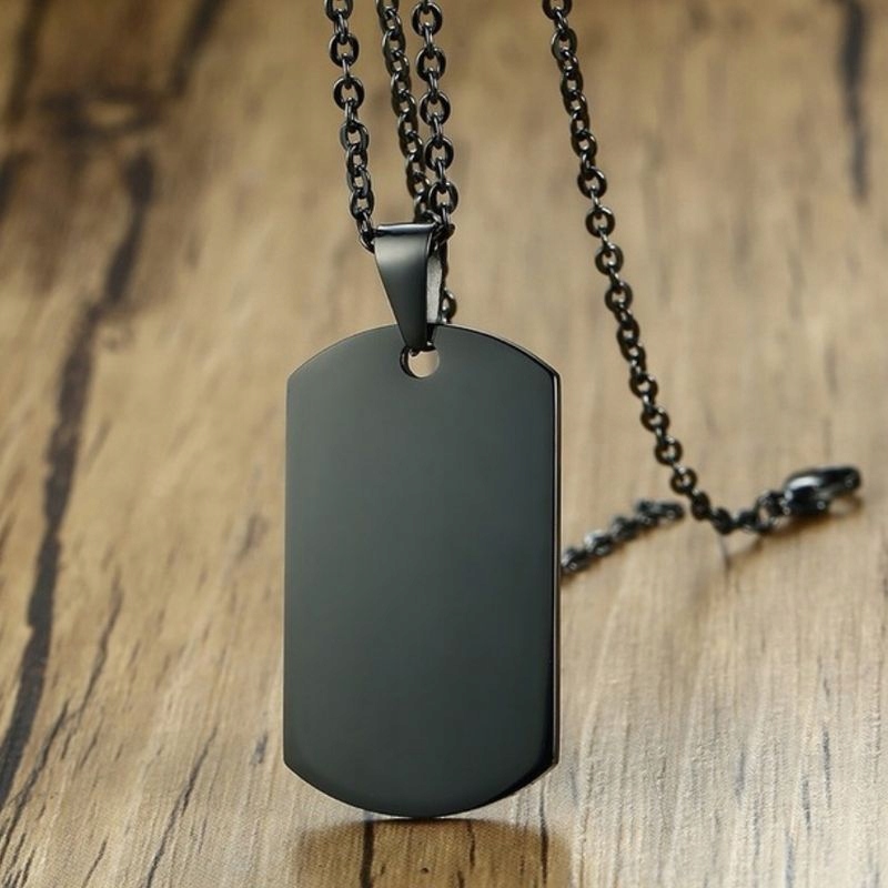 Religijny Nieśmiertelnik z Krzyżykiem i Modlitwą Marka STEELOVA