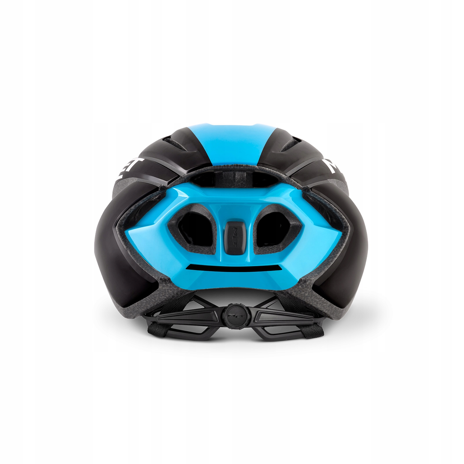 Kask rowerowy MET STRALE niebiesko-czarny połysk L Model Strale