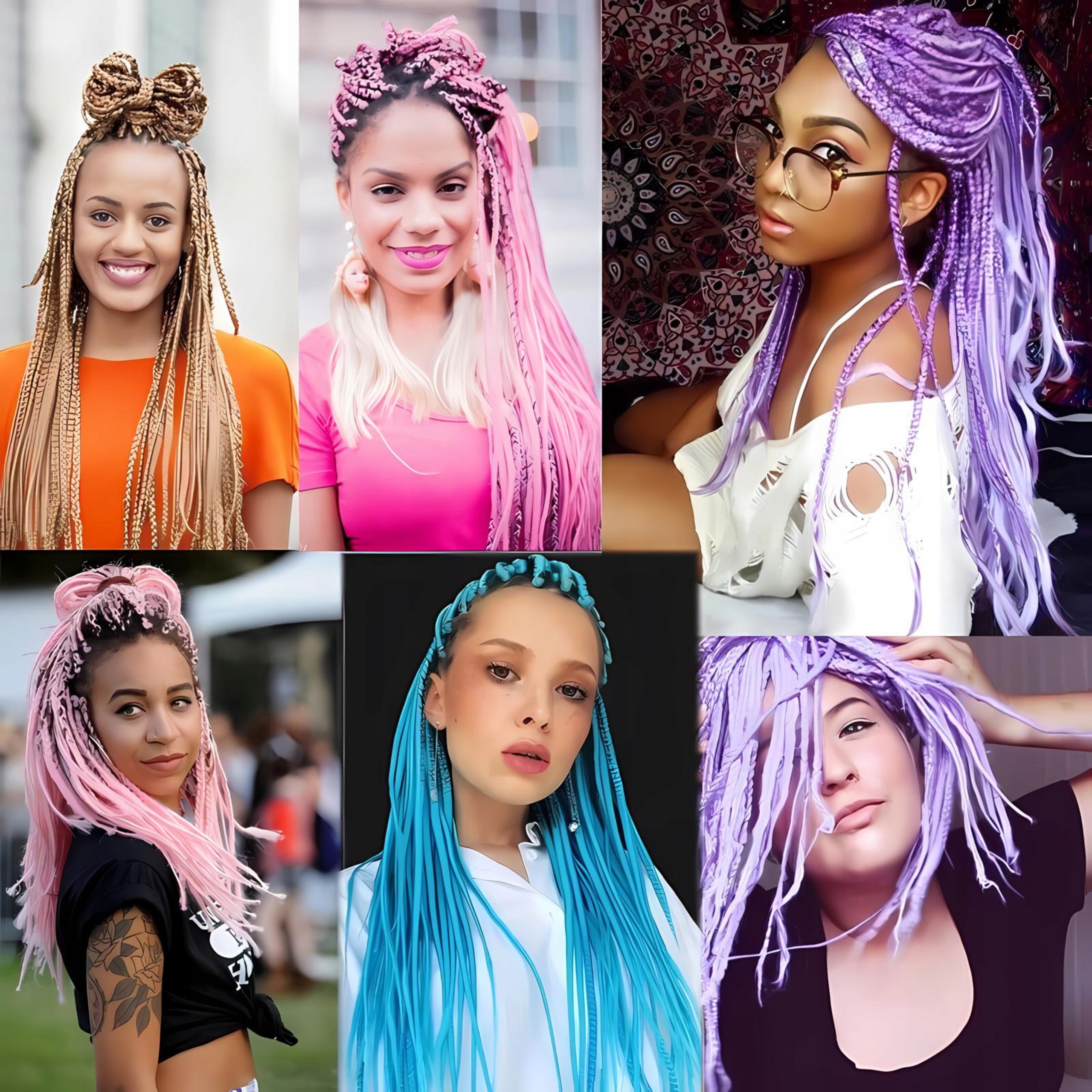 WŁOSY SYNTETYCZNE DO WARKOCZYKÓW KOLOROWE WARKOCZYKI PASMA DOCZEPY 130CM Marka MAXSELL