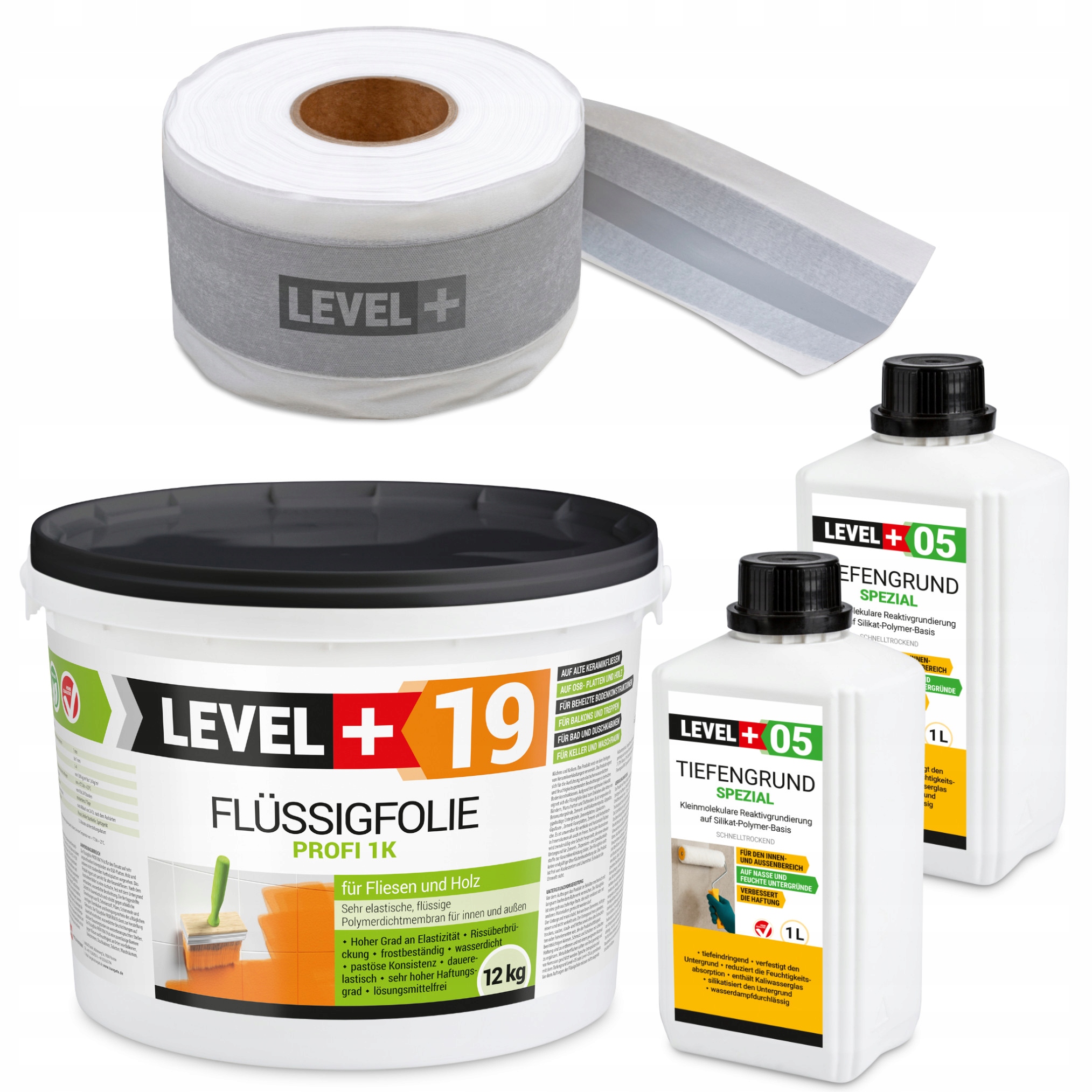 Fólie 12 kg Hydroizolační páska 10 m Grunt 2