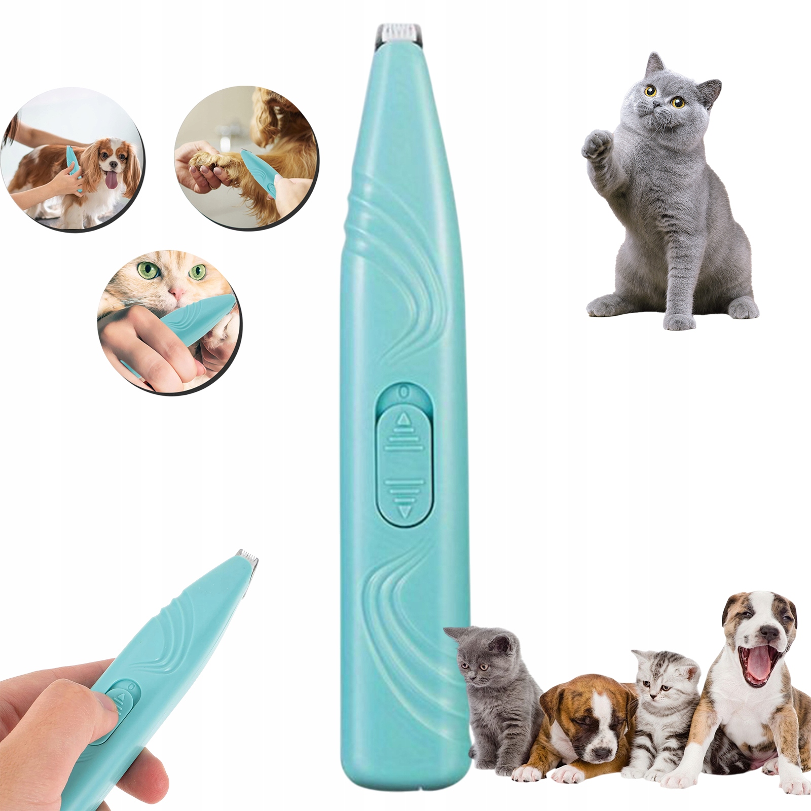 Levně Tichý Elektrický Pet Shaver Pro Psa A Kočku, Mini Zastřihovač Vlasů