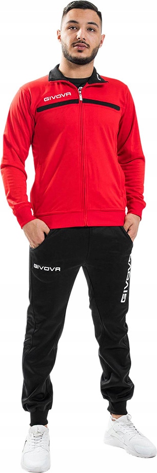 Givova Tuta Teplákovka Givova One Červeno-černá TT012 1210 r XL