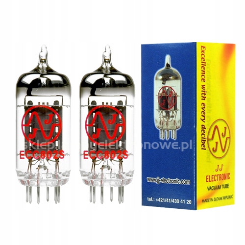ECC802S ECC82, 12AU7 JJ-Electronic 2 ks vybraný pár