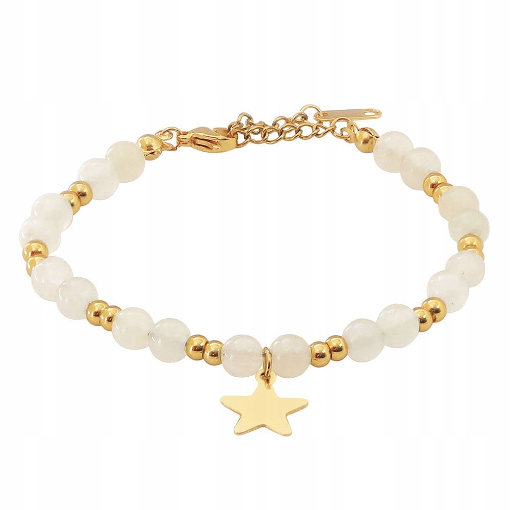 

Bransoletka gwiazdka Stal Szlachetna Pozłacana