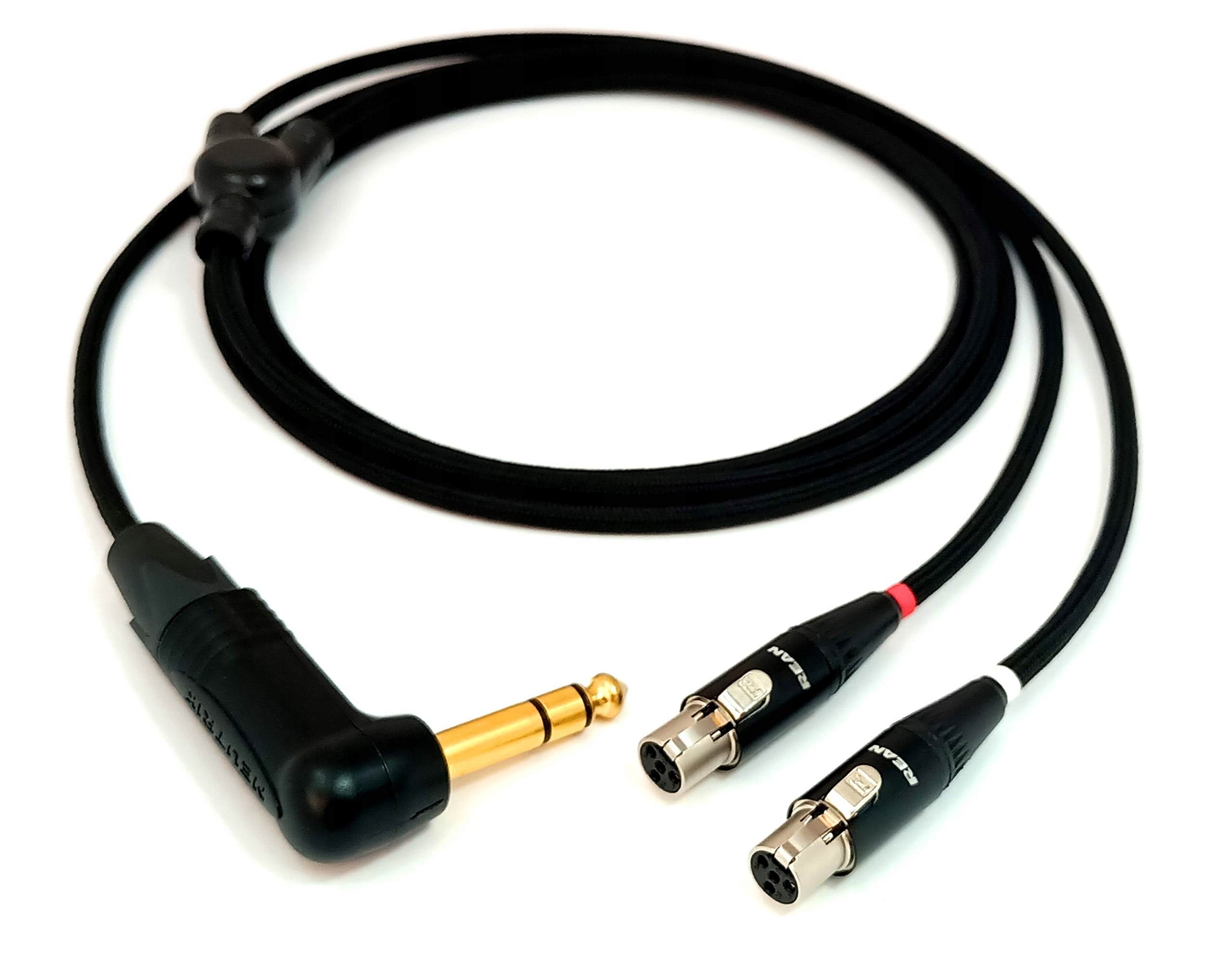 Ruční kabel pro sluchátka Audeze LCD 6,3 mm opletení, barevné provedení