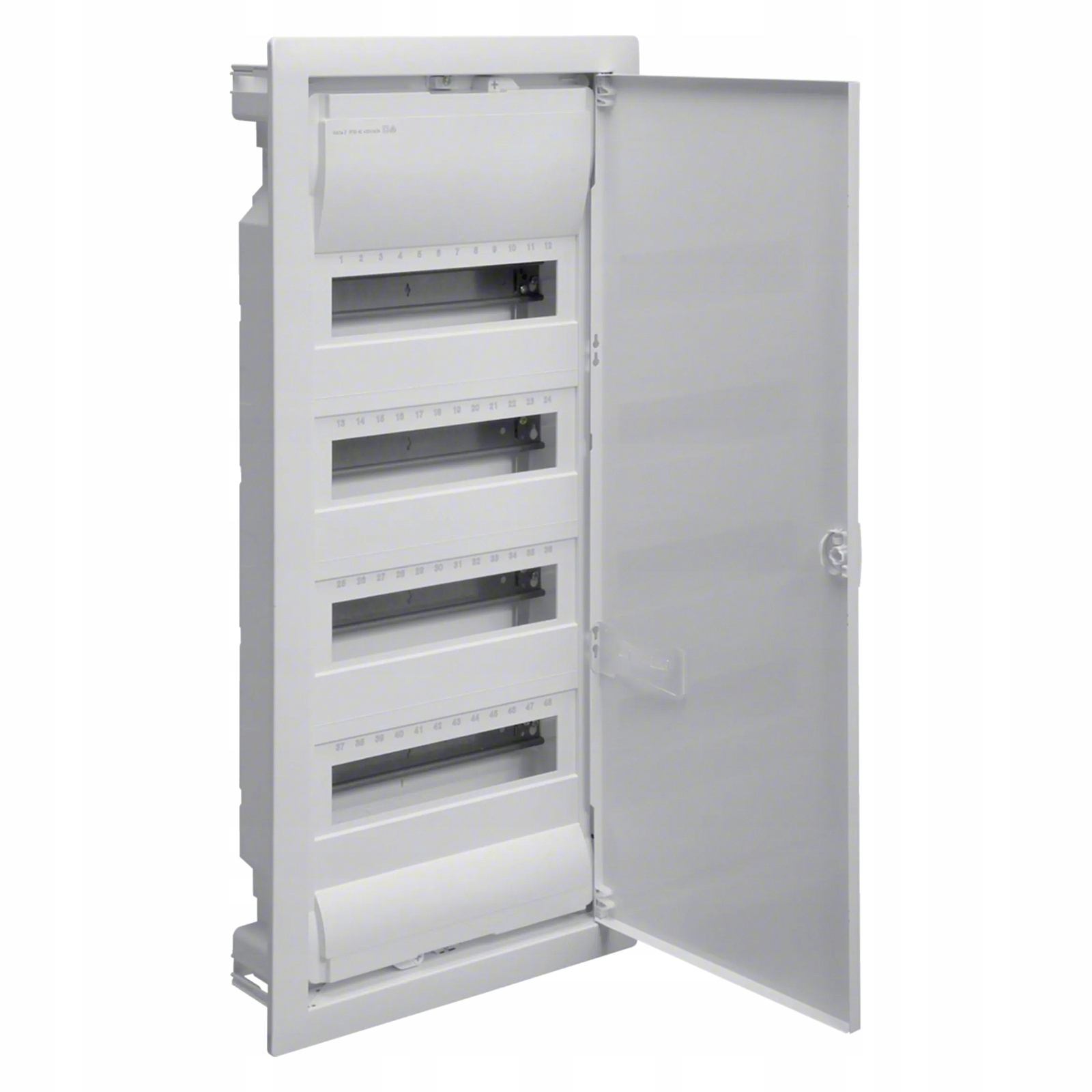 Podomietkový rozvádzač 4x12 modulová skrinka biela Hager Volta VU48AT