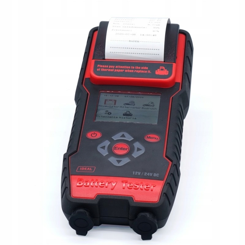 TESTER AKUMULATOROW IDEAL BDT7000 z DRUKARKA 12 24 Weight with packaging 0 57 kg
