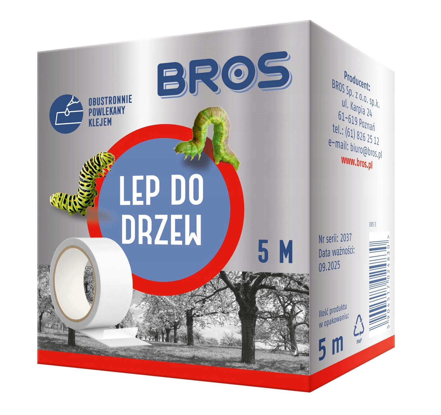 

Opaska, Lep do Drzew Bros 5mb, wyłapuje szkodniki!