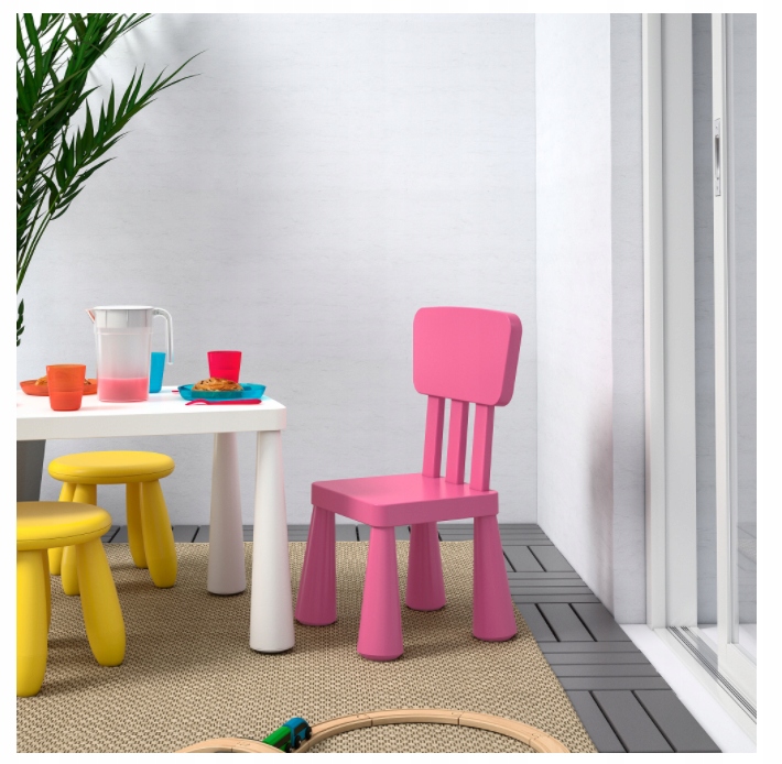 Krzesełko dziecięce mammut Ikea różowe Kod producenta 40365366