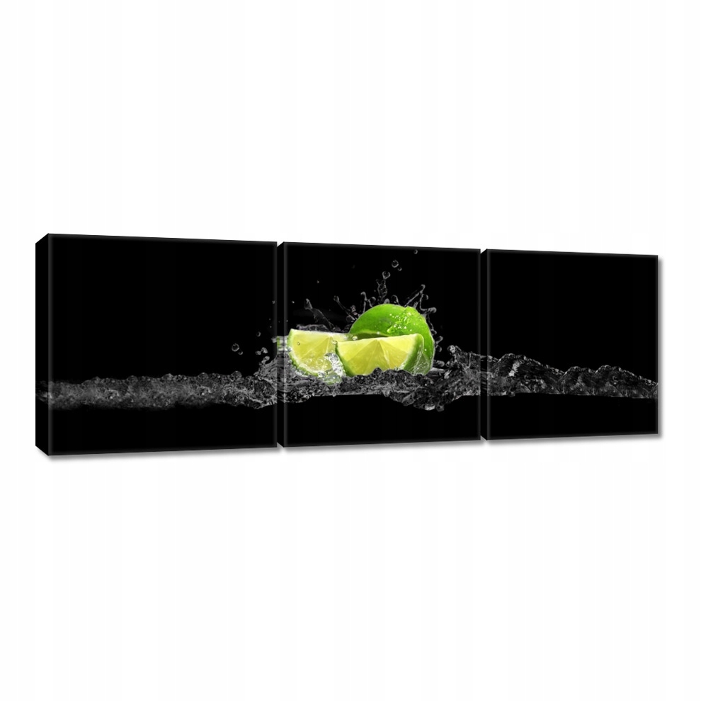 

Obrazy 120x40 Limonka w czerni