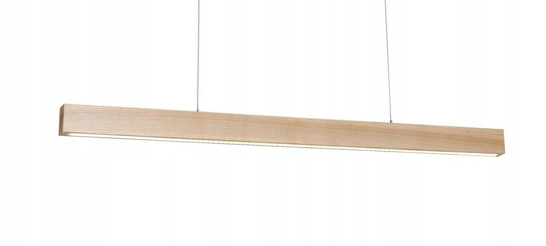 Závesná lampa Timber Hnedá 18W Led 90x90cm Stropná lampa do obývačky Dom