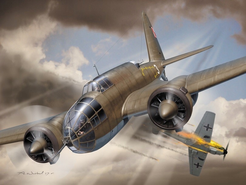 Ibg Model plastový PZL.37A Los