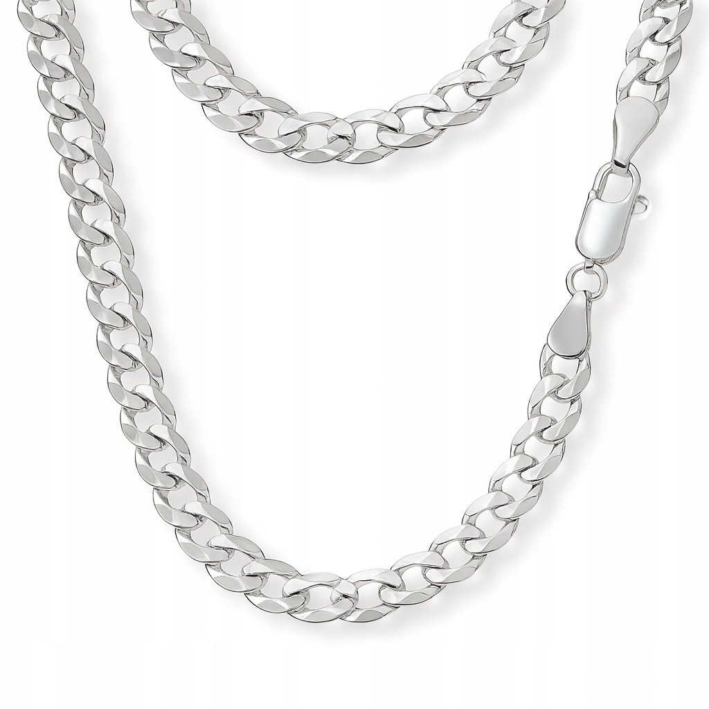 Stříbrný Řetízek Pánský 925 Pancr Plný Nádherného Stříbro Jako Dárek Gravírování