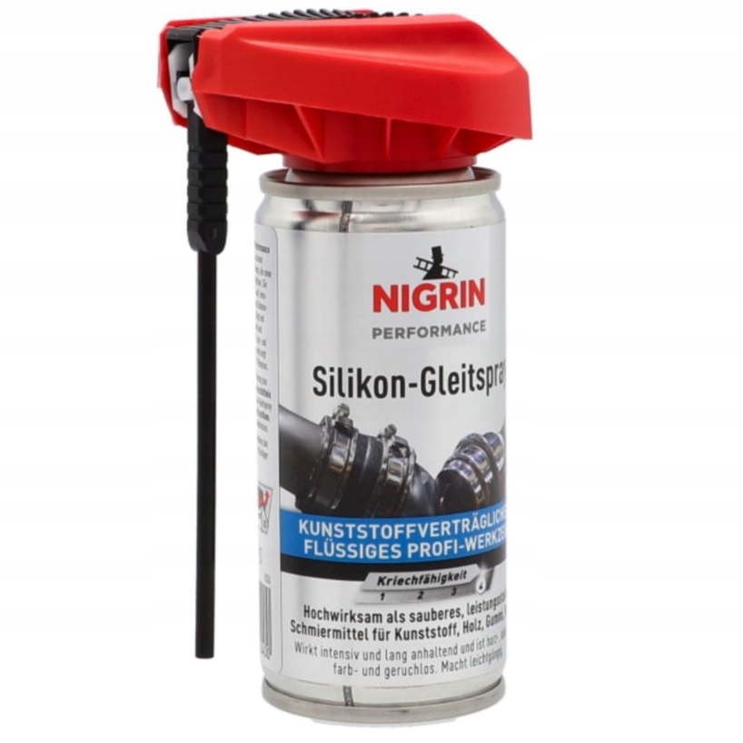 Nigrin Silikon w Sprayu Smar Silikonowy 100 ml Niemiecki