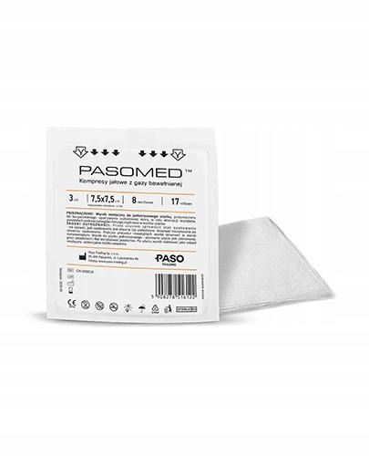 

Kompresy jałowe z gazy bawełnianej 7,5 cm x 7,5 cm