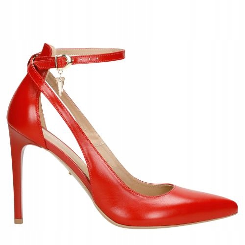 

Buty Wojas Czółenka damskie skóra czerwone r. 36,5