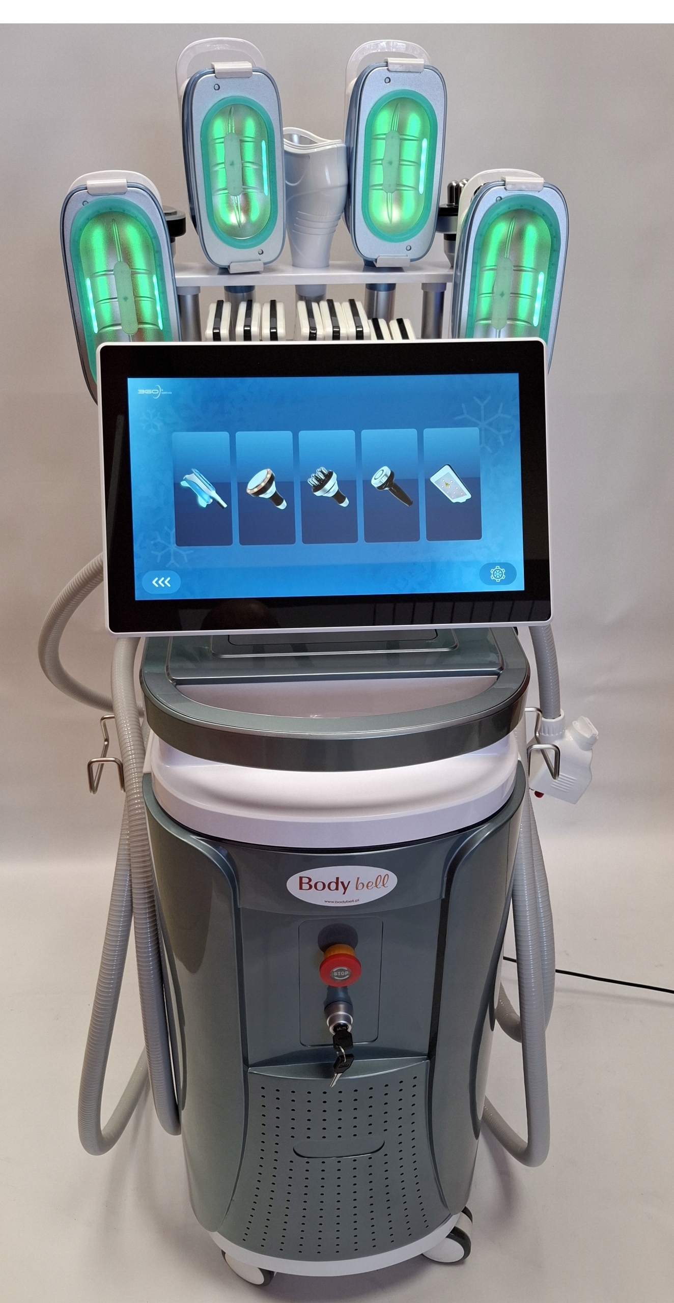 Kryolipolýza, Cold Angle 360, 5 hlavic cryo, Rf, liposukce