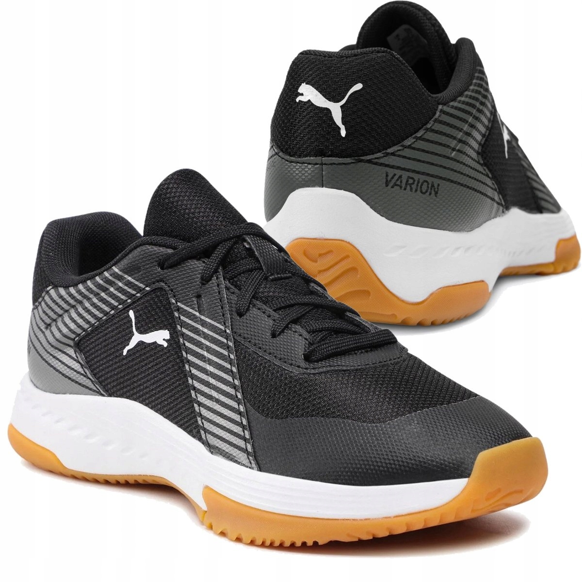 Puma černé sportovní halové boty dětská sálová obuv wf 106585 03 37,5