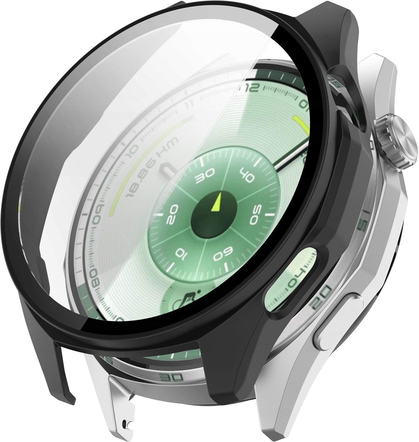 2w1 ETUI + SZKŁO HARTOWANE DO HUAWEI WATCH GT 6 46MM CASE OBUDOWA NAKŁADKA