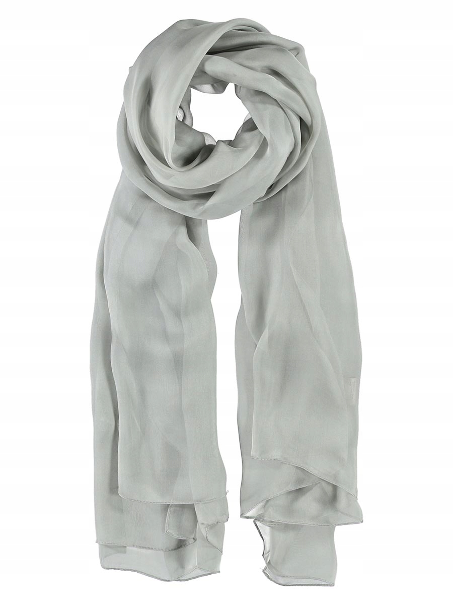 Damski szal z szyfonu szary Passiatti, r. 100X180