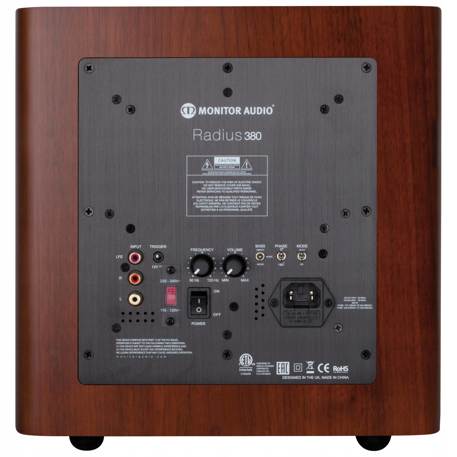 SUBWOOFER AKTYWNY MONITOR AUDIO RADIUS 380 ORZECH Marka Monitor Audio