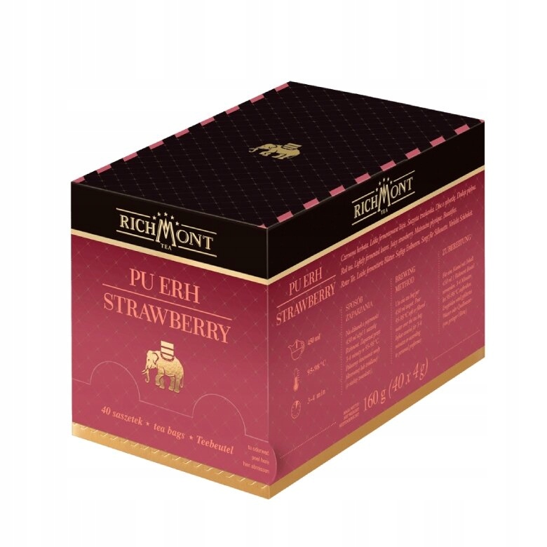 Levně Čaj Richmont Pu-Erh Strawberry 40x4 g
