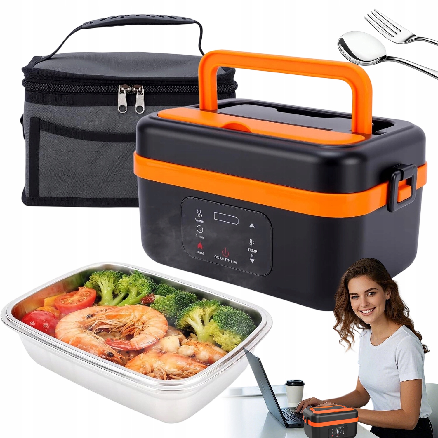 Elektrický obědový box do auta termotaška