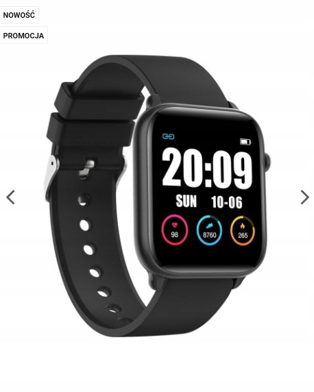 

Zegarek Smartwatch Rubicon KW37 Pro Czarny Polska
