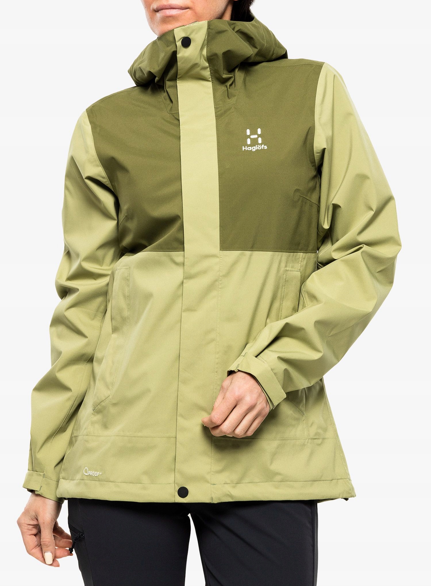 Dámská nepromokavá bunda Haglofs Koyal Proof Jacket zelená/olive M