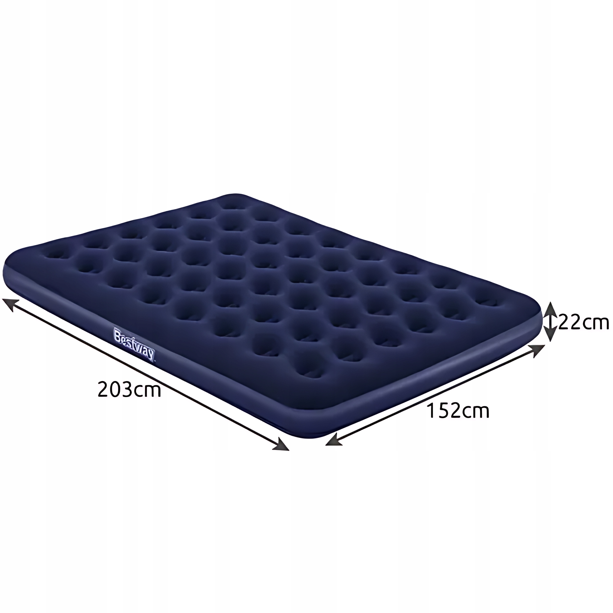 DUŻY MATERAC DMUCHANY DWUOSOBOWY TURYSTYCZNY 150X200 Typ dwuosobowy