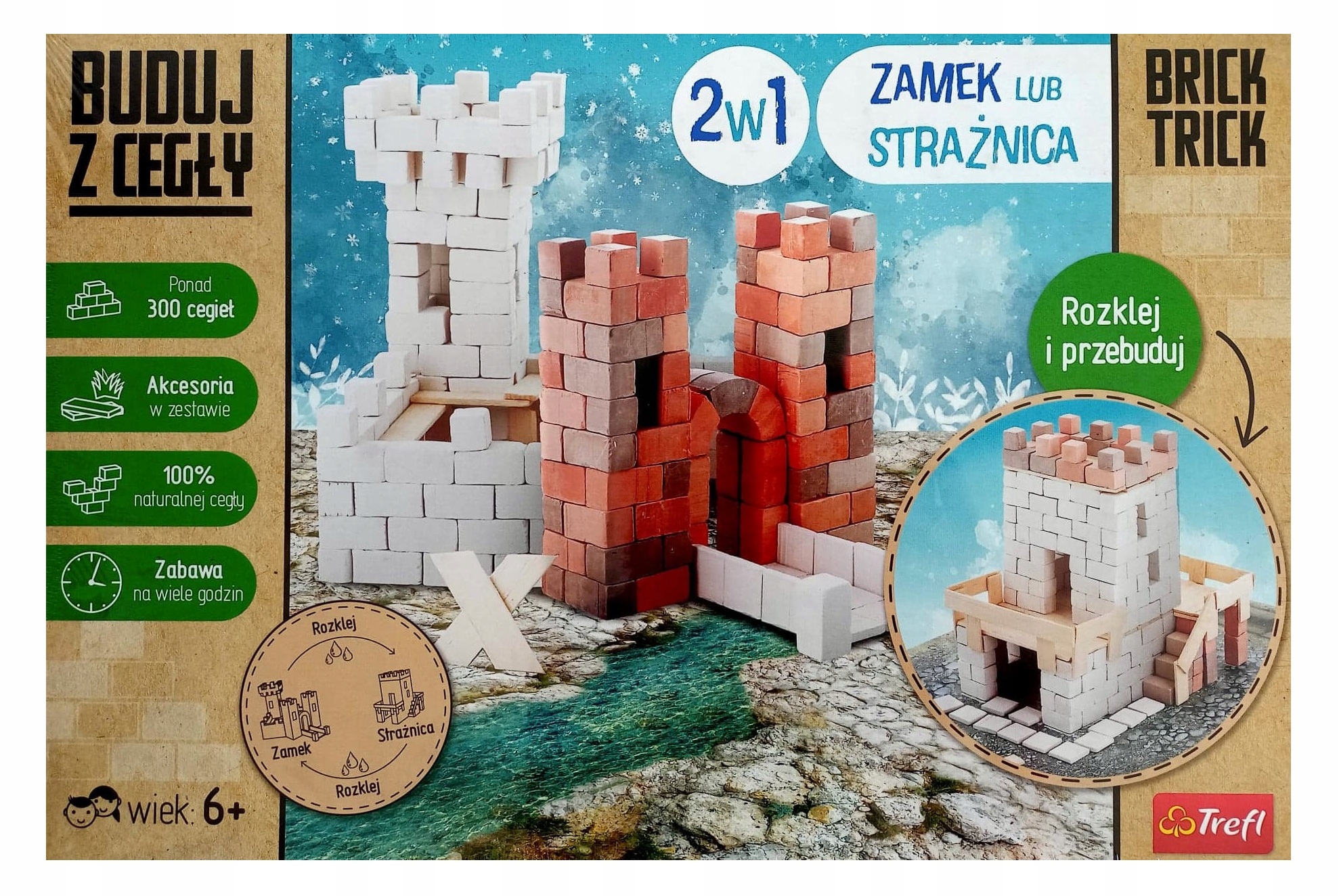 

Buduj Z Cegły Zamek Strażnica 2w1 klocki twierdza