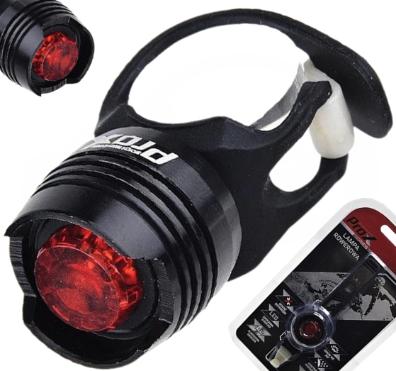 

Prox Naos Lampka rowerowa tylna baryłka alu