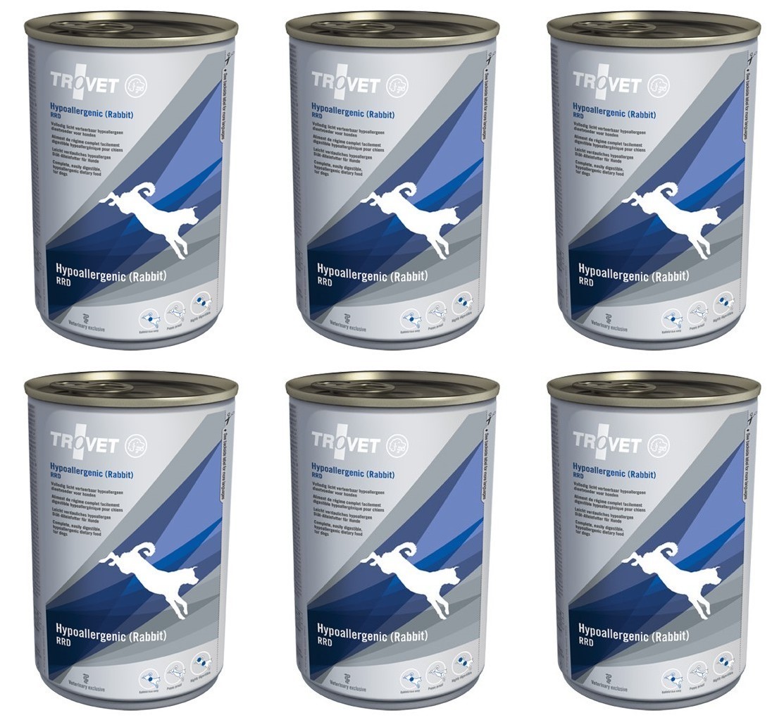 Levně Trovet Dog Rrd Hypoallergenic Králík 6 x 400 g