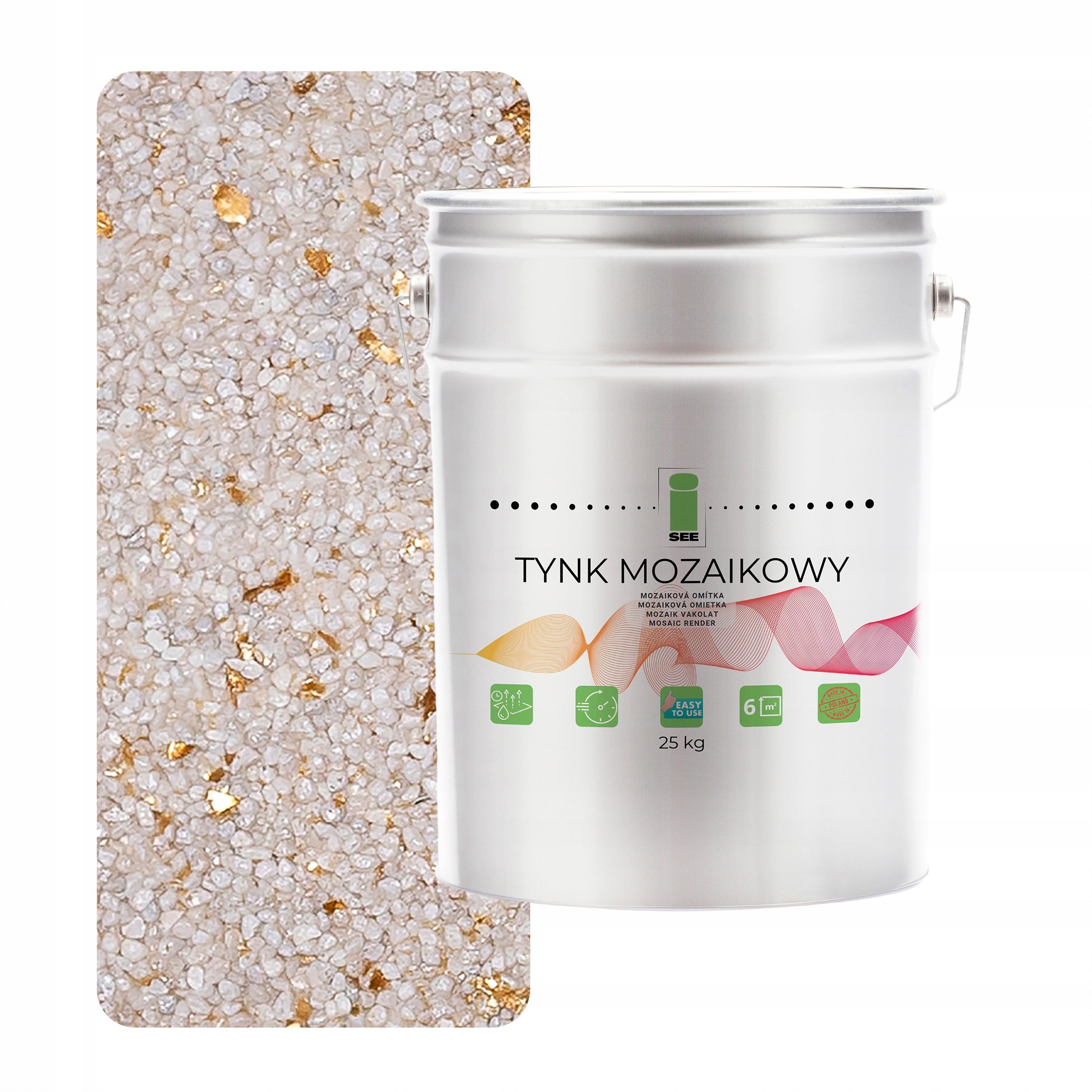 Mozaiková omietka s Mikou Béžová Jasná Živá 25KG Mrazuvzdorná Marmolit M08