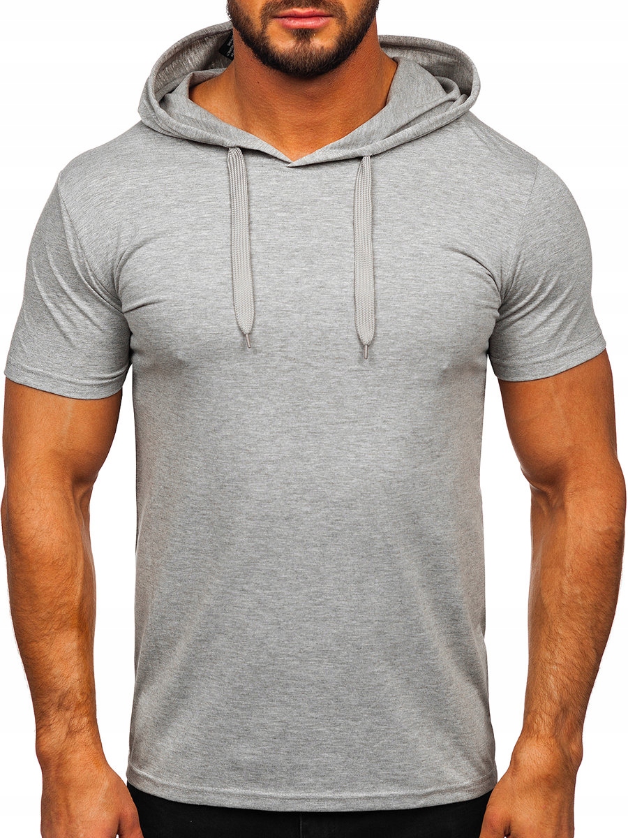 

T-shirt Z Kapturem Koszulka Szara 8T89 Denley_l
