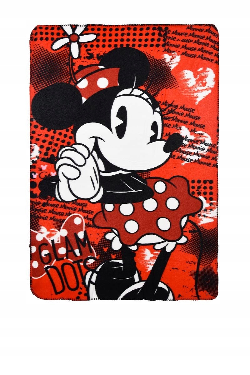 

Licencja Disney Myszka Minnie koc polarowy