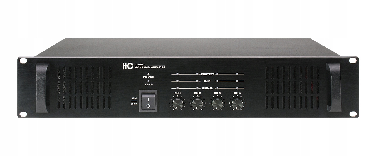 Itc T-4S60 Zesilovač výkonu 4x60W 19" Rack 2U