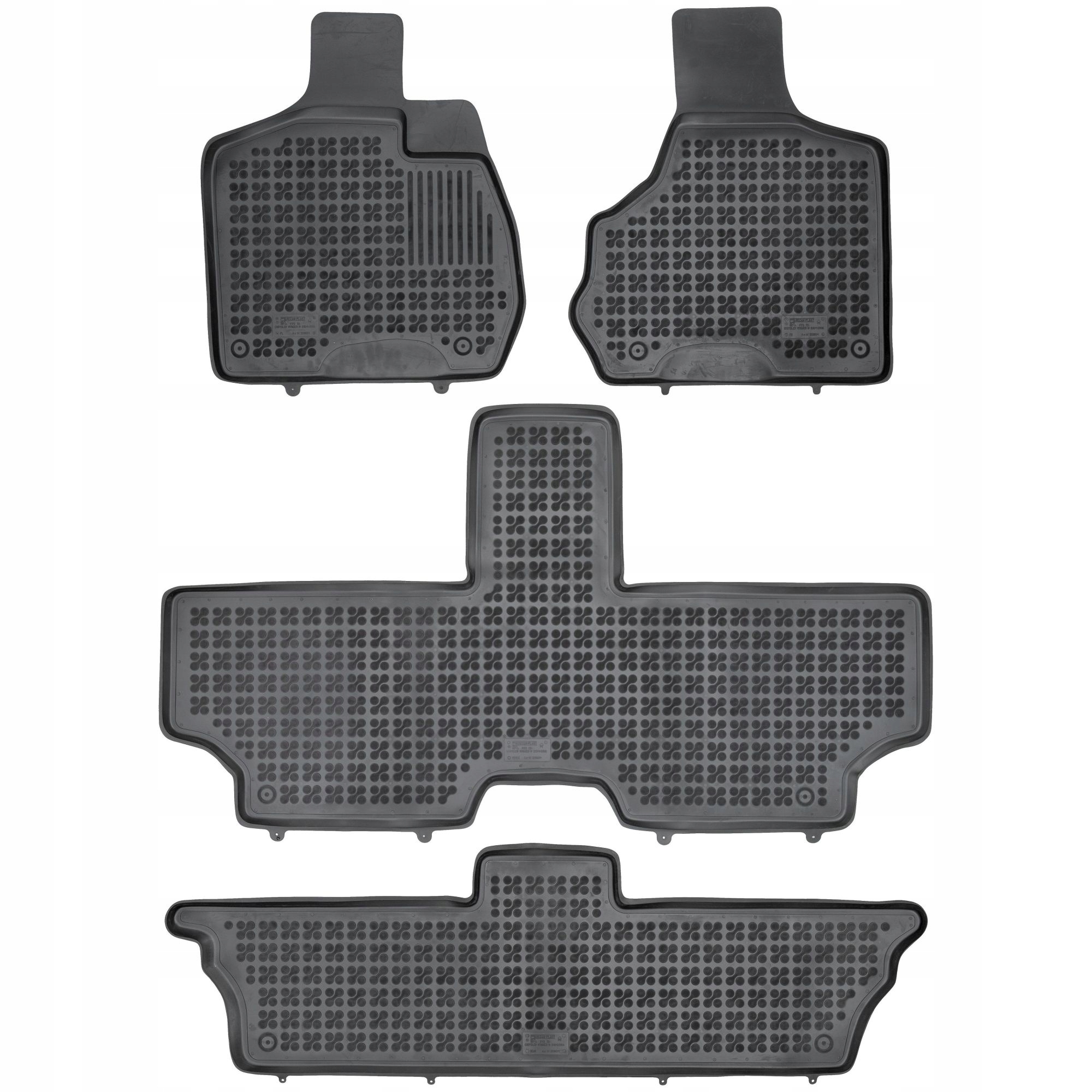 Gumové rohože Chrysler Voyager IV pre 2001-2007 7 osôb