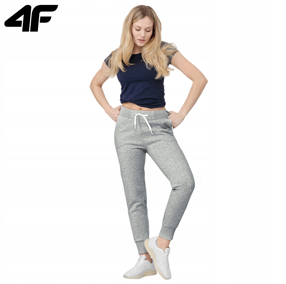 SPODNIE DAMSKIE 4F DRESOWE JOGGERY WYGODNE SPORTOWE NA CO DZIEŃ F229 / L Marka 4F