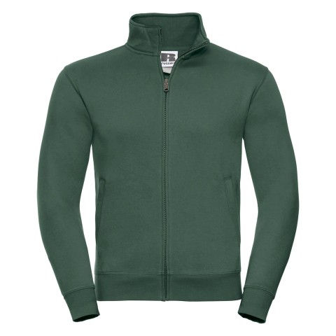 Pánská mikina Authentic Sweat Jacket Russell Láhvově Zelená Xs