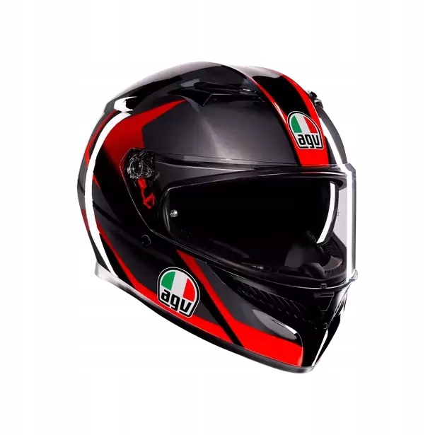 Prilba Agv K-3 L Black/Grey/Red E2206