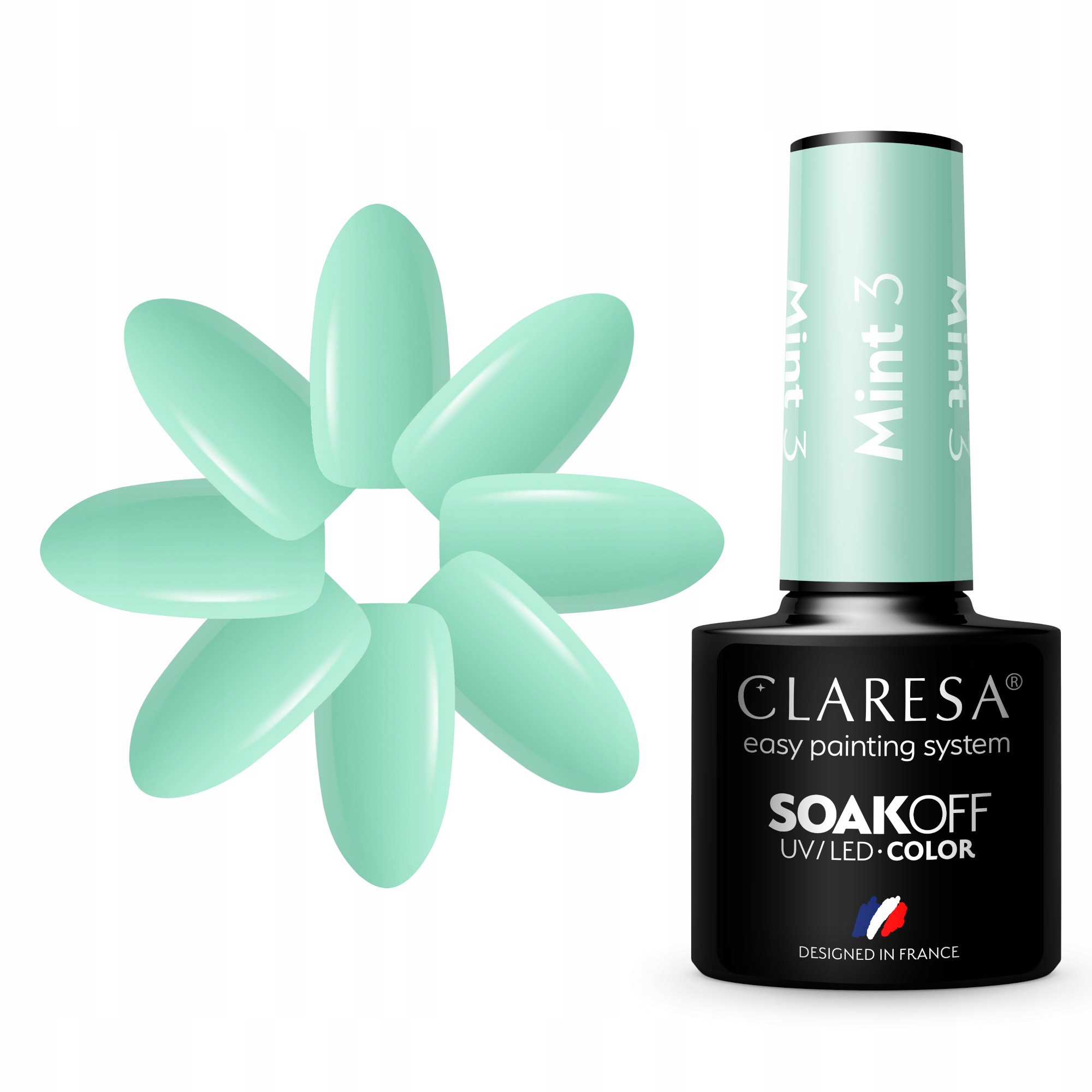 

Claresa Miętowy Lakier Hybrydowy 5ml Mint 3