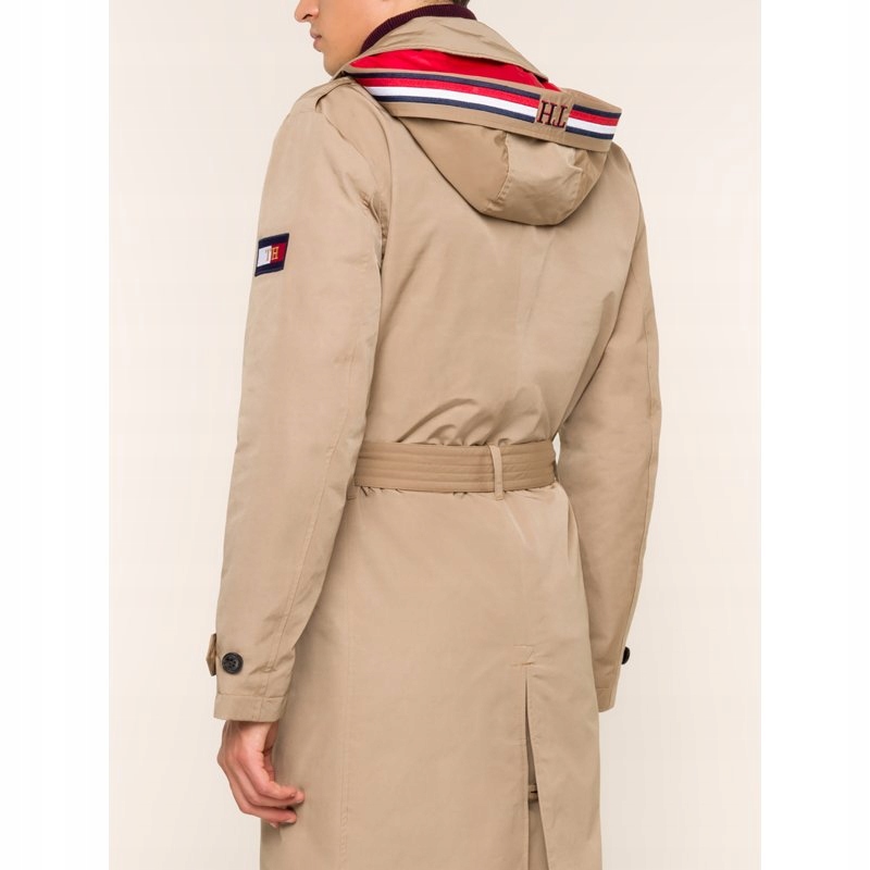 TOMMY HILFIGER PŁASZCZ HOODED KAPTUR THERMORE L Rozmiar L