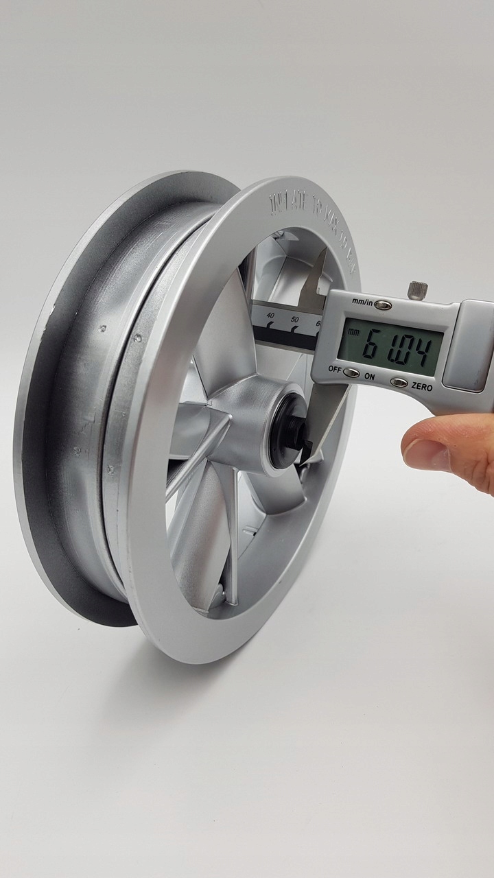 Obręcz, felga nożyce do wózka 10x2 (przód), srebr Marka RIKO