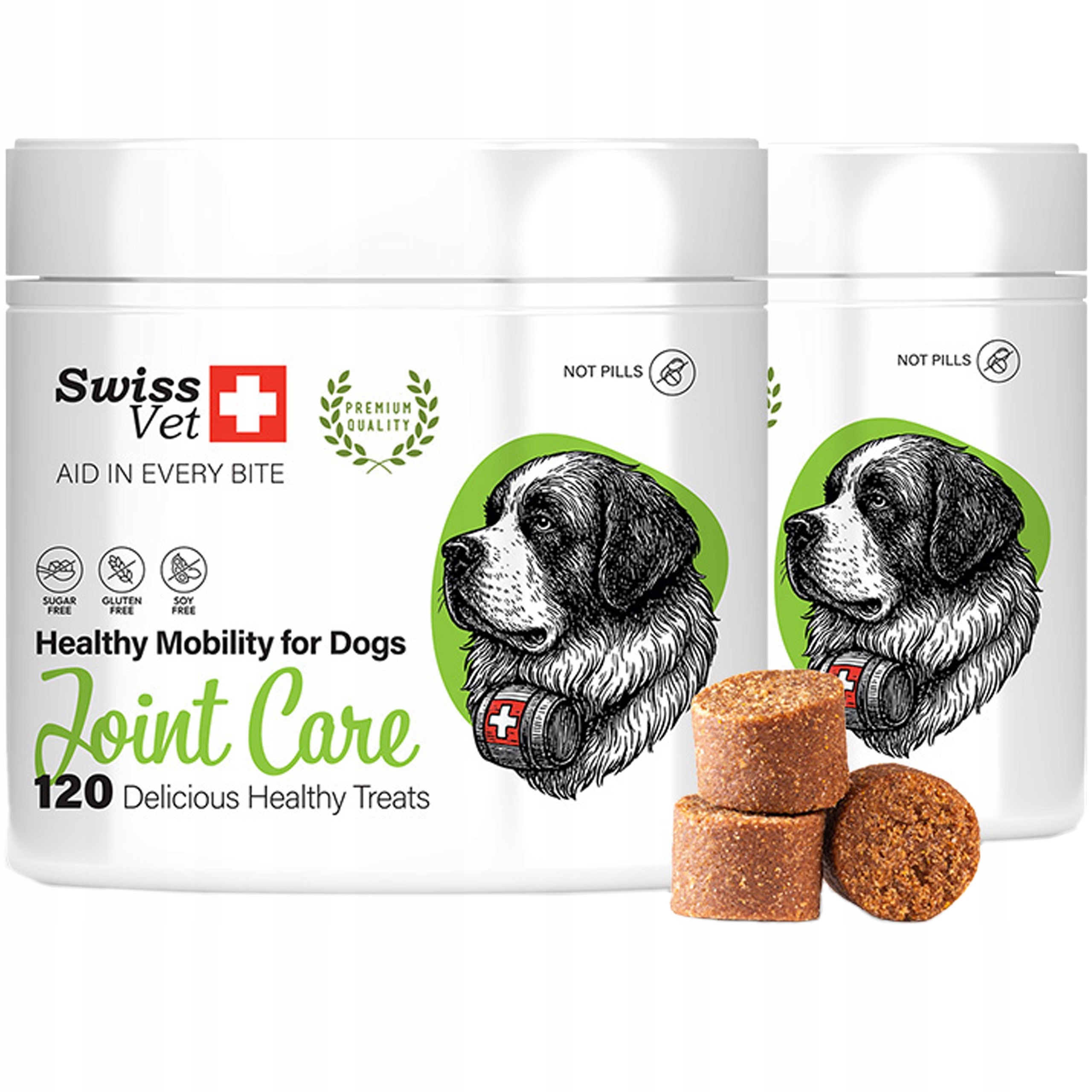 SwissVet Joint Care doplněk pro psy na klouby a kosti, 2 × 120 ks
