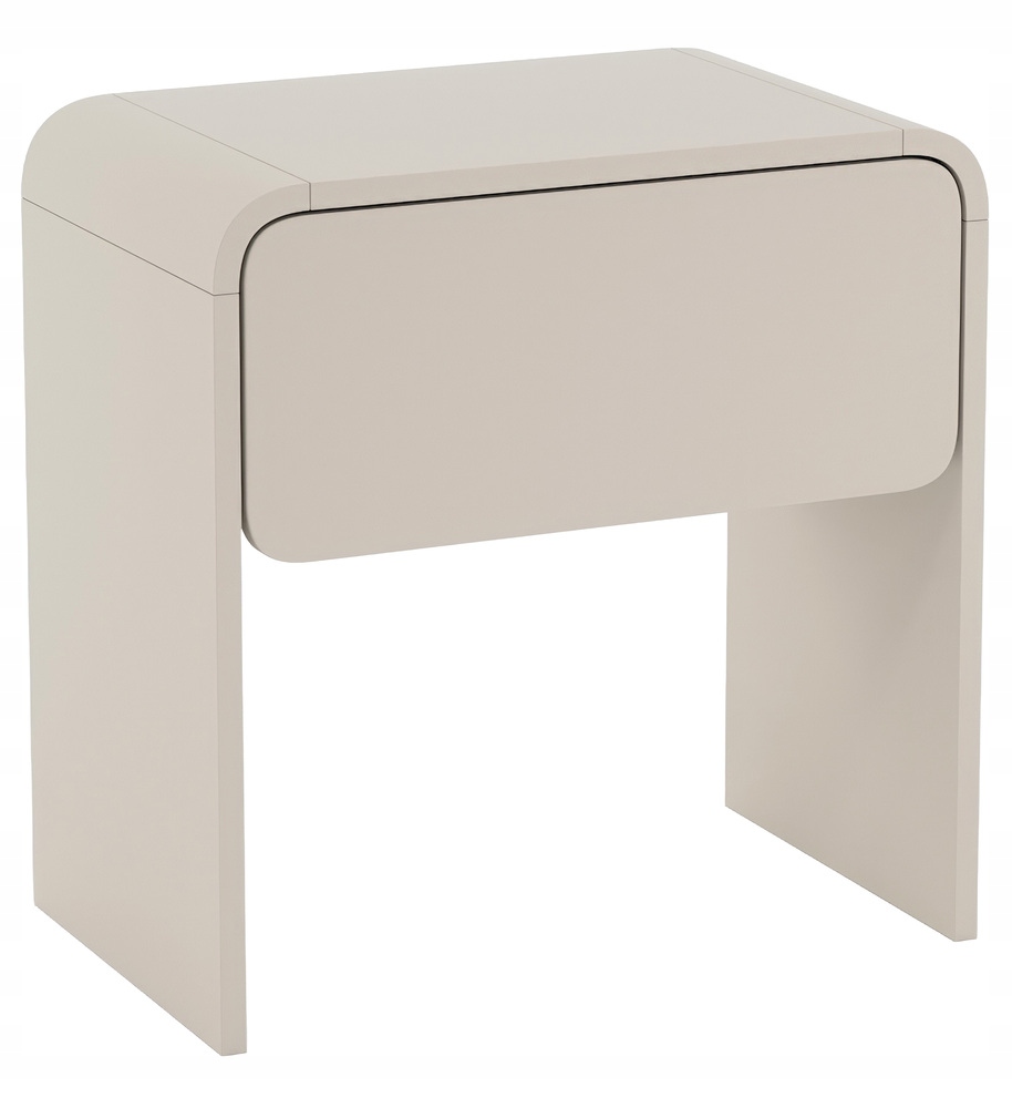 Noční stolek Lummo s zásuvkou, 50 cm, kašmír