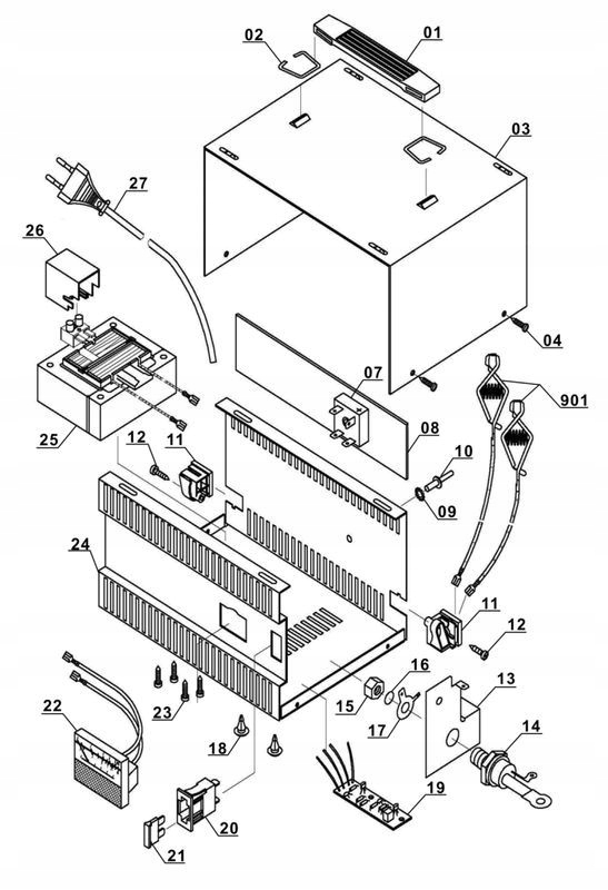 Tyrystor 20A Einhell BT-BC 22 BT-BC 10 CC-BC 10 Marka Einhell