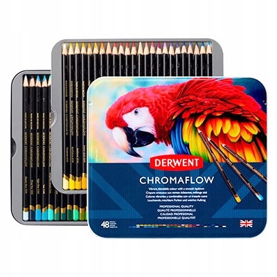 Derwent Chromaflow pastelky kreslící, 48 barev